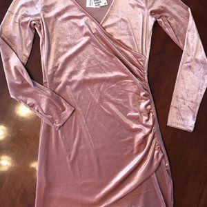 Divided by H&M Rose Velvet Cocktail Dress - size 8